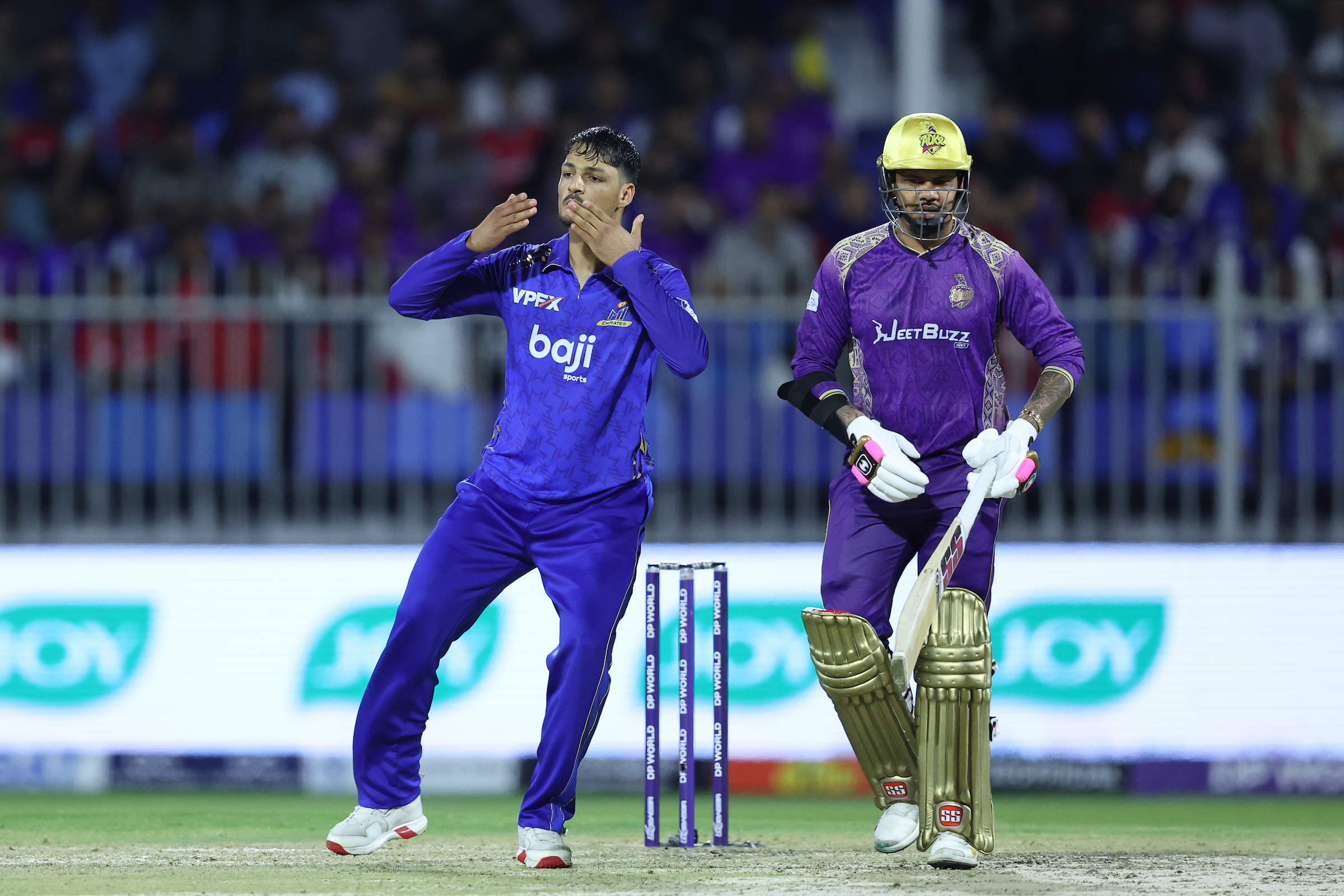 Ghazanfar’s three-fer sets up Shakib–Banton show as MI Emirates book final spot vs Desert Vipers